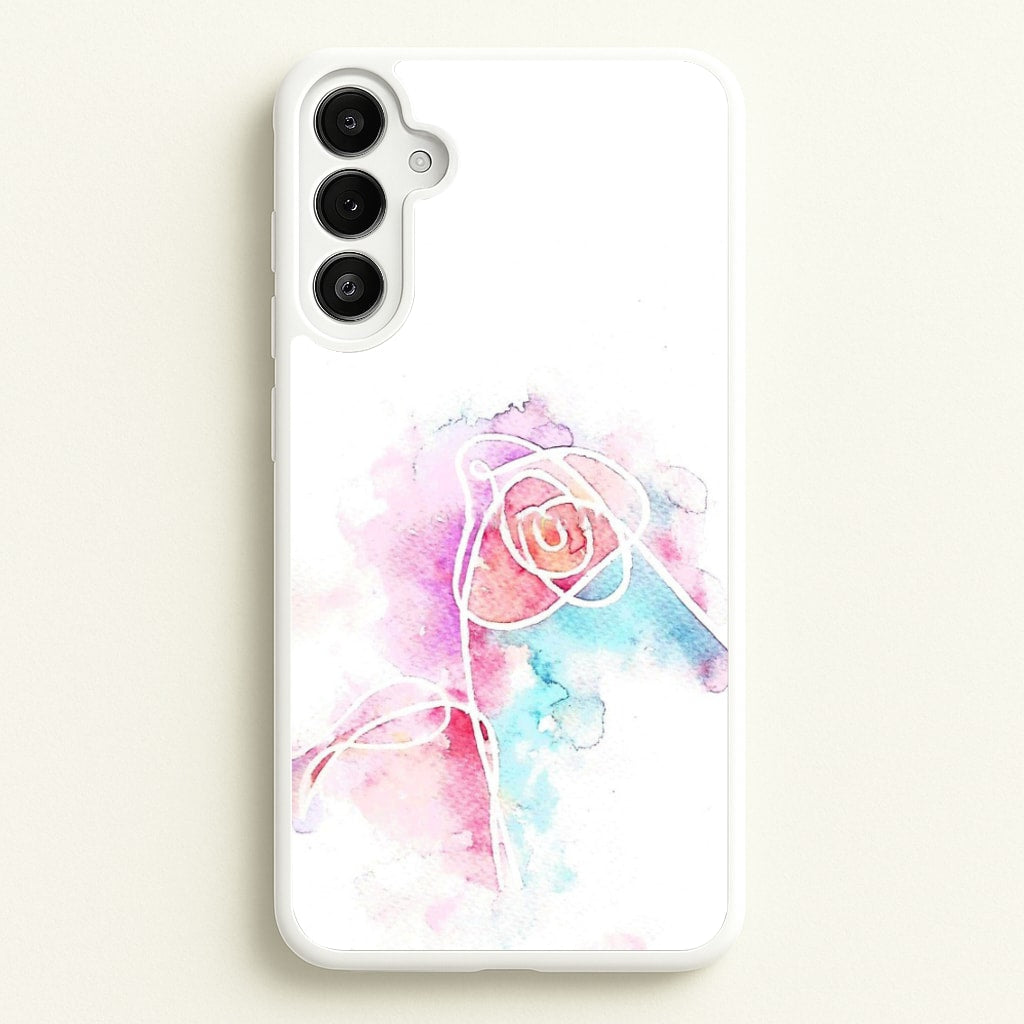 K-Pop Band Love Yourself Watercolour Painting - Phone Case for Galaxy A34