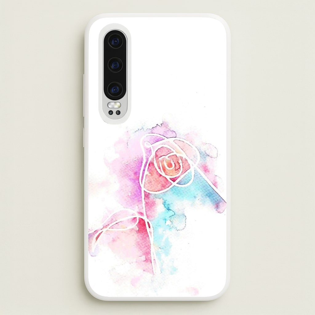 K-Pop Band Love Yourself Watercolour Painting - Phone Case for Huawei P30