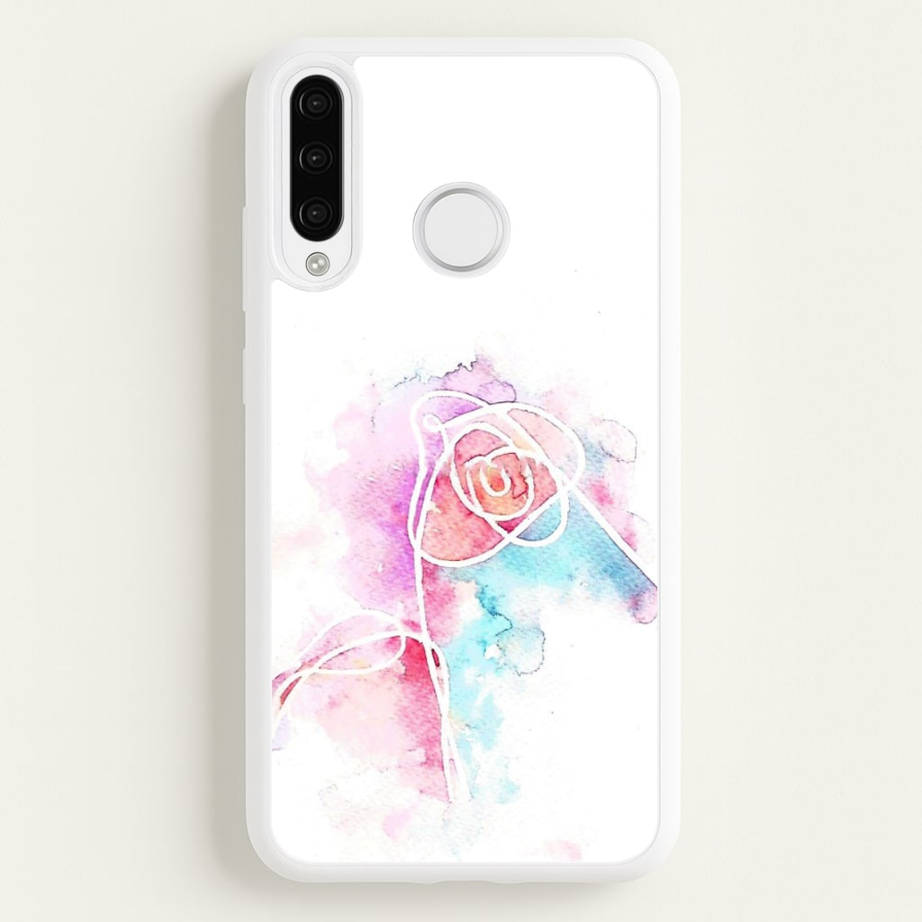K-Pop Band Love Yourself Watercolour Painting - Phone Case for Huawei P30 Lite