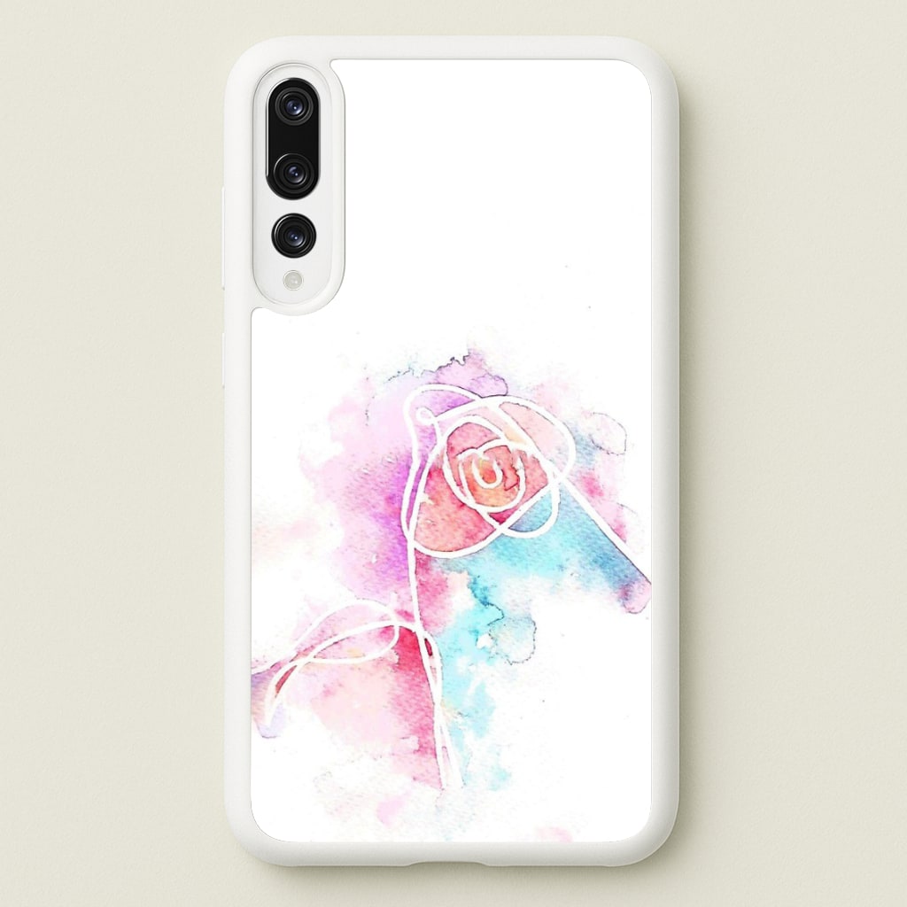 K-Pop Band Love Yourself Watercolour Painting - Phone Case for Huawei P20 Pro