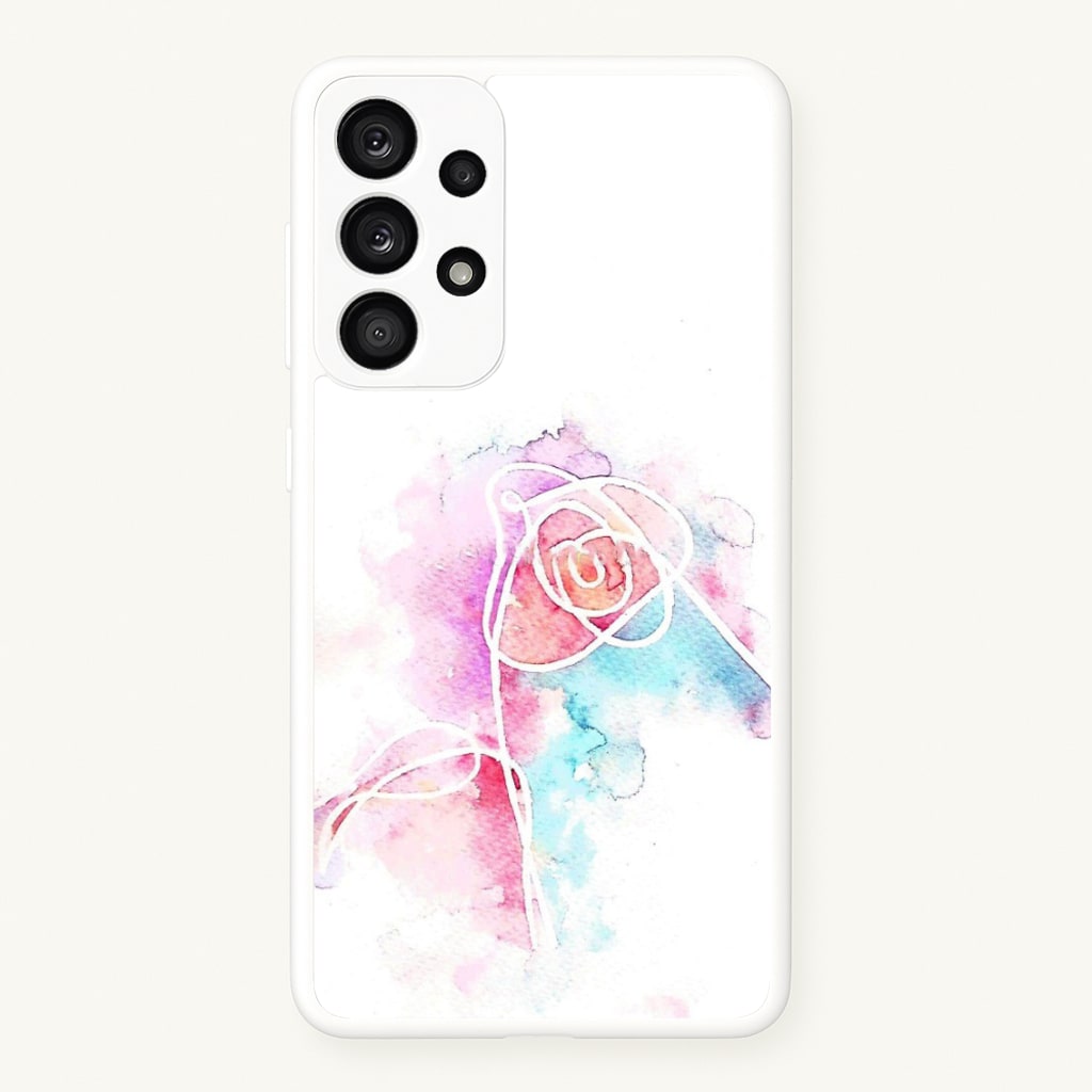 K-Pop Band Love Yourself Watercolour Painting - Phone Case for Galaxy A53