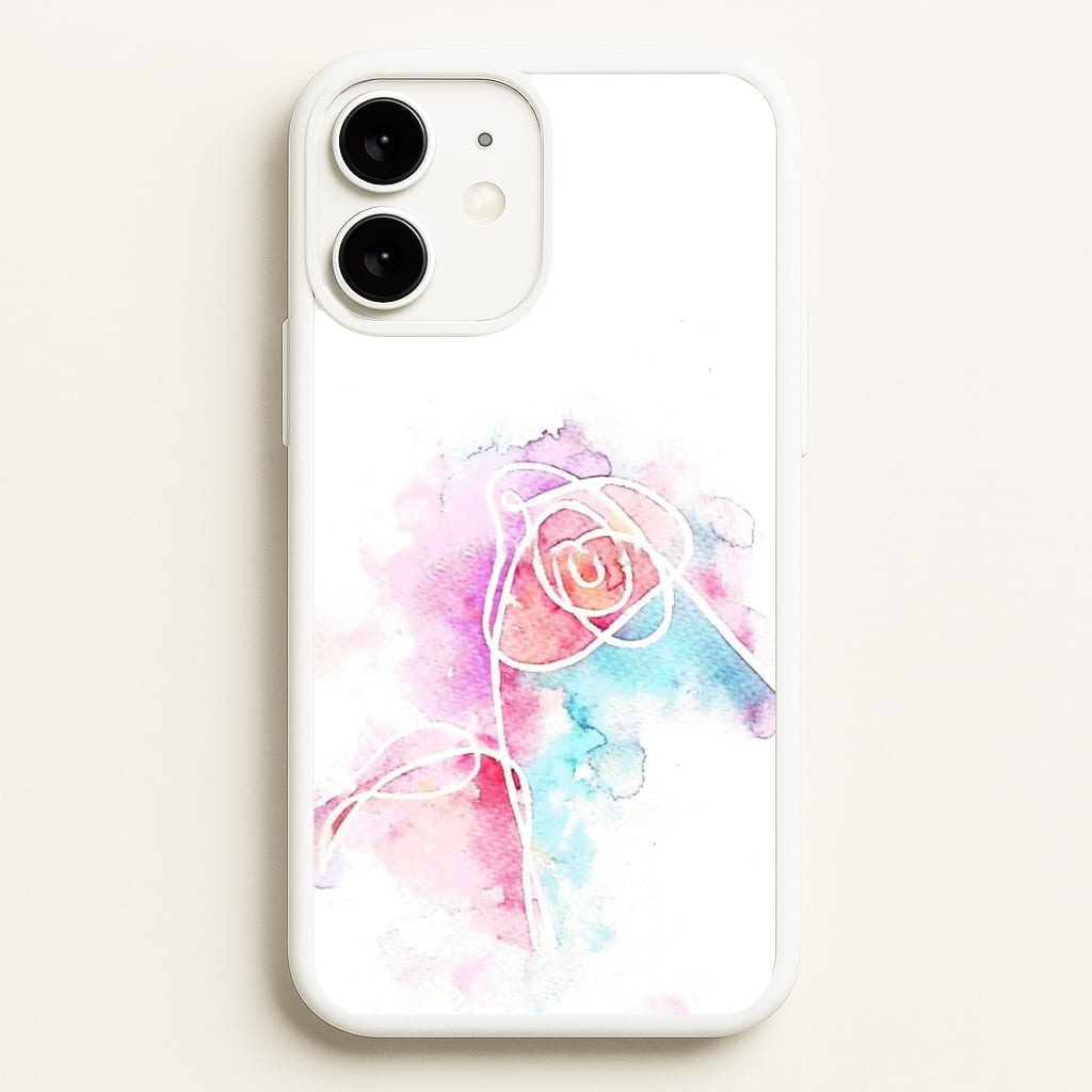 K-Pop Band Love Yourself Watercolour Painting - Phone Case for iPhone 11