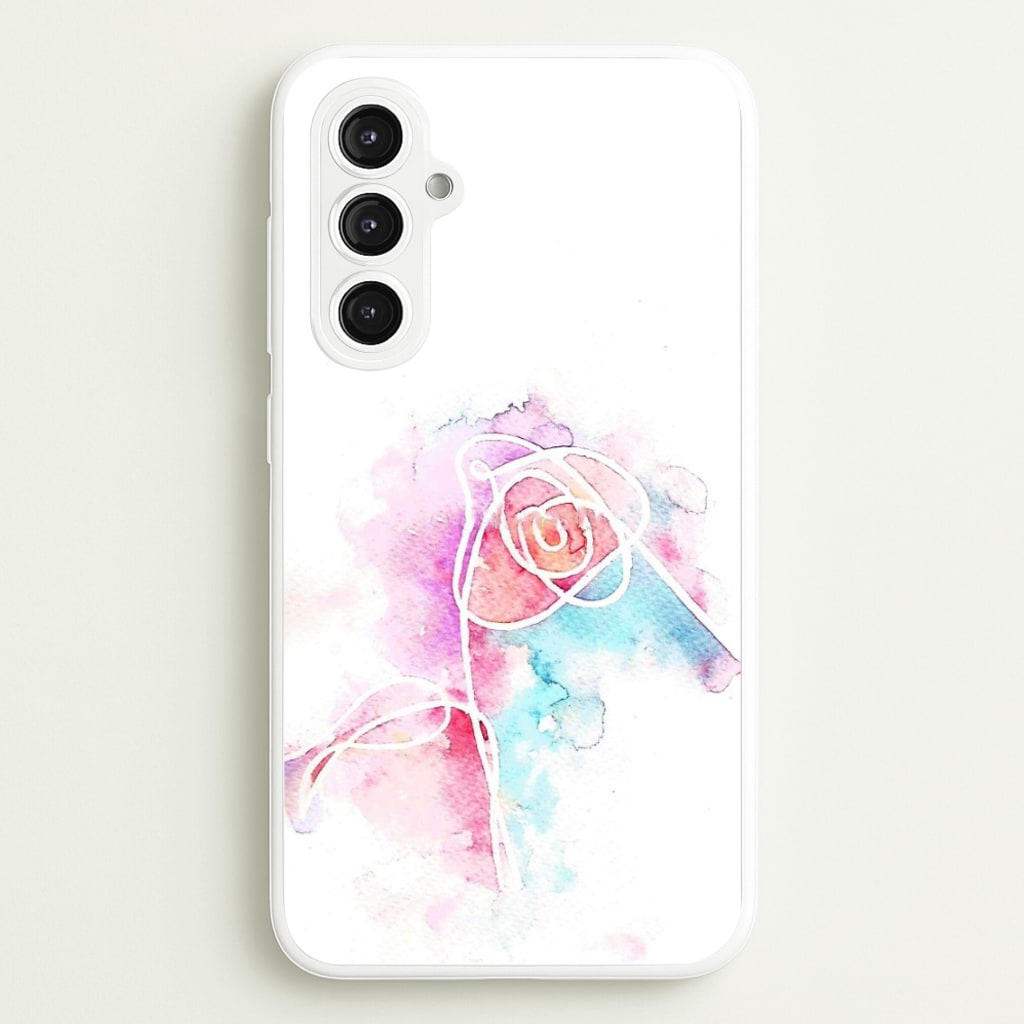 K-Pop Band Love Yourself Watercolour Painting - Phone Case for Galaxy S23FE