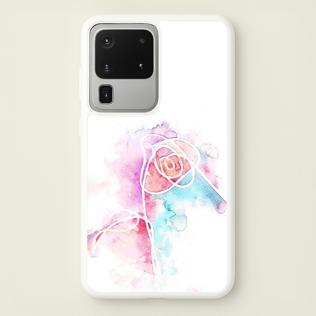 K-Pop Band Love Yourself Watercolour Painting - Phone Case for Galaxy S20 Ultra
