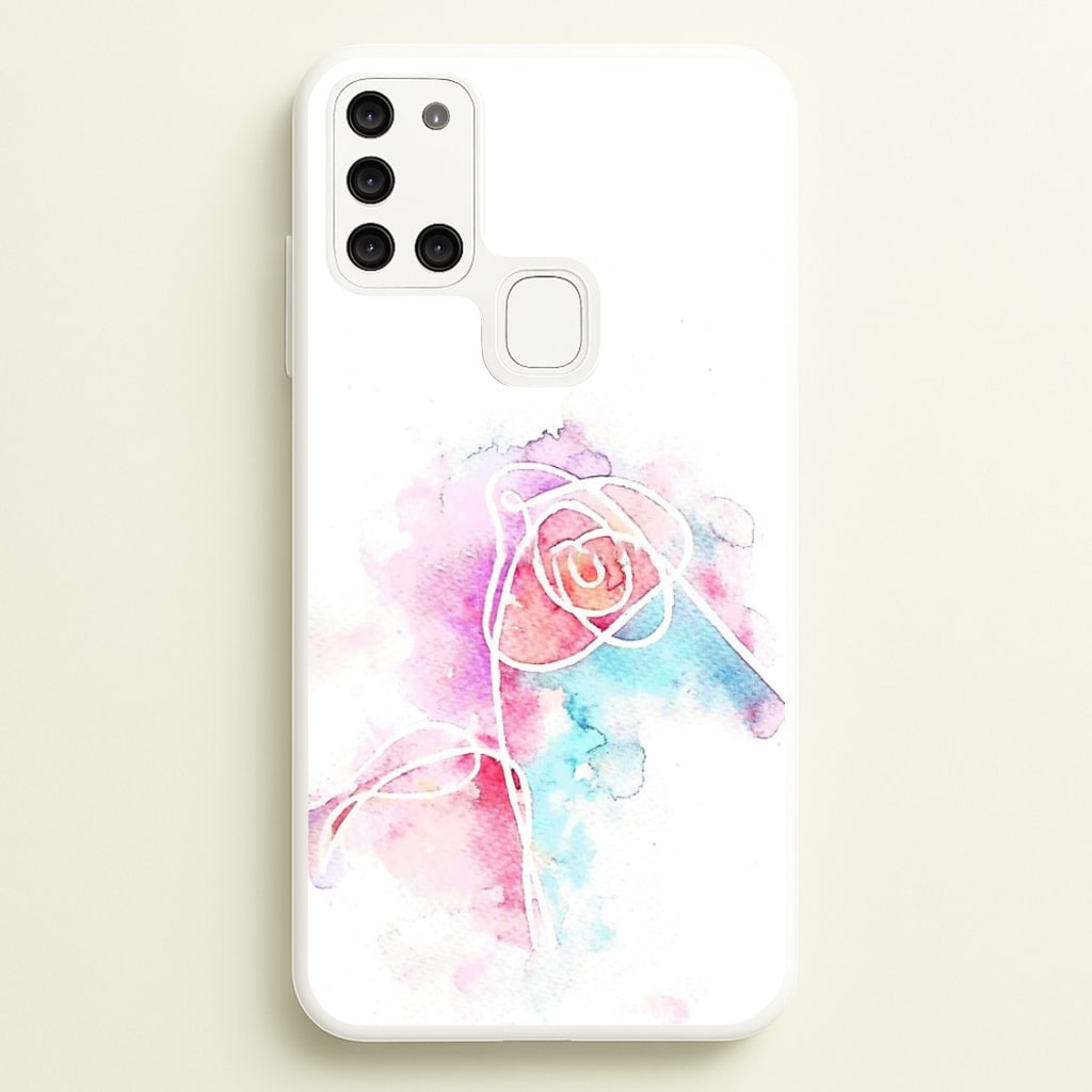 K-Pop Band Love Yourself Watercolour Painting - Phone Case for Galaxy A21s