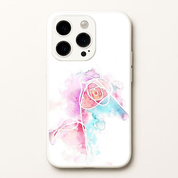 K-Pop Band Love Yourself Watercolour Painting - Phone Case for iPhone 14 Pro