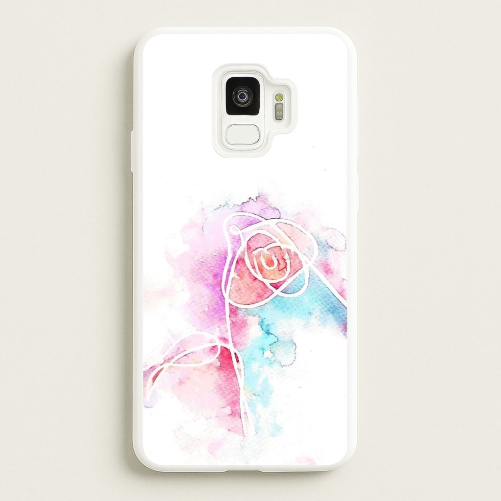 K-Pop Band Love Yourself Watercolour Painting - Phone Case for Galaxy S9