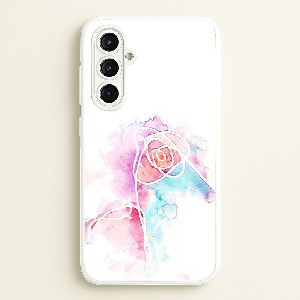 K-Pop Band Love Yourself Watercolour Painting - Phone Case for Galaxy A16