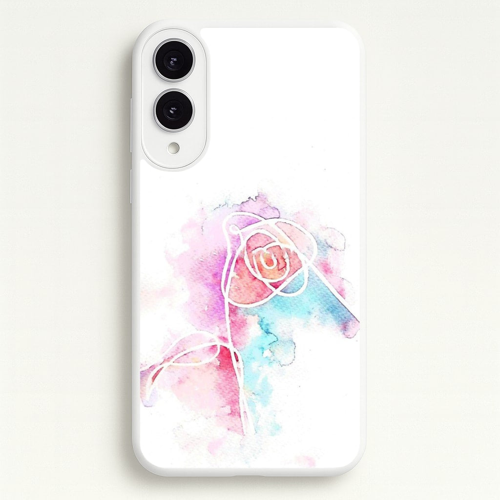 K-Pop Band Love Yourself Watercolour Painting - Phone Case for Galaxy S25 Edge
