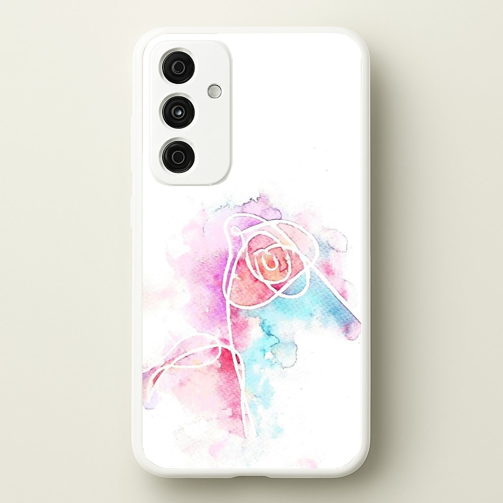 K-Pop Band Love Yourself Watercolour Painting - Phone Case for Galaxy A35