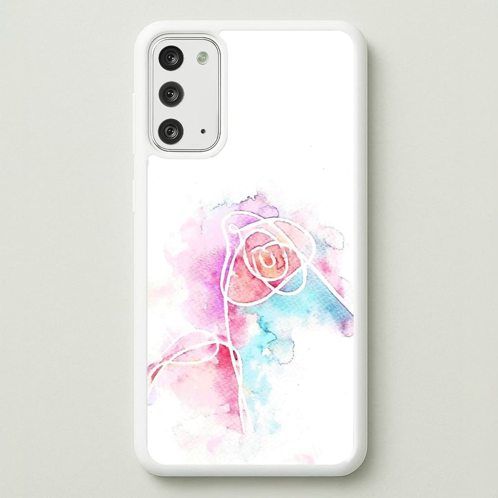 K-Pop Band Love Yourself Watercolour Painting - Phone Case for Galaxy Note 20