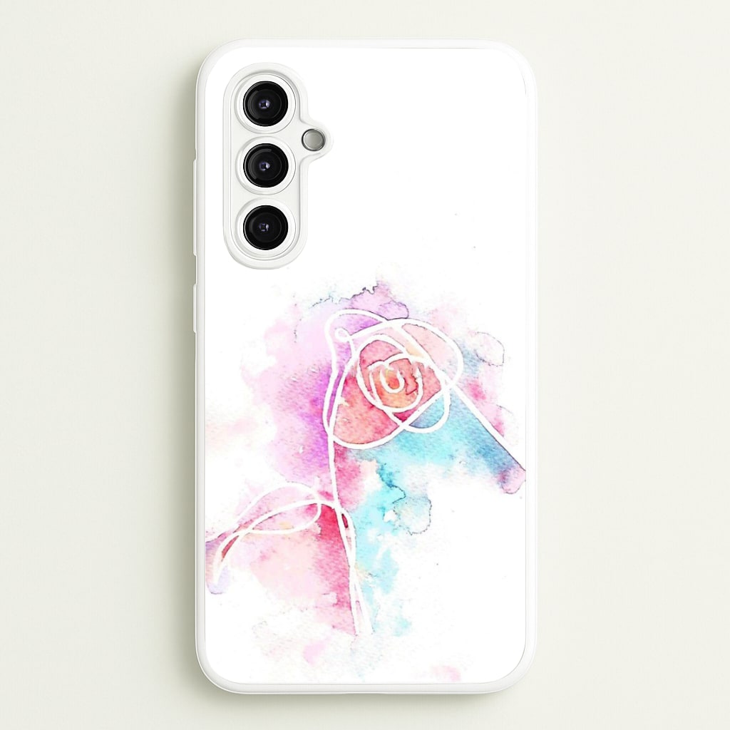 K-Pop Band Love Yourself Watercolour Painting - Phone Case for Galaxy A14