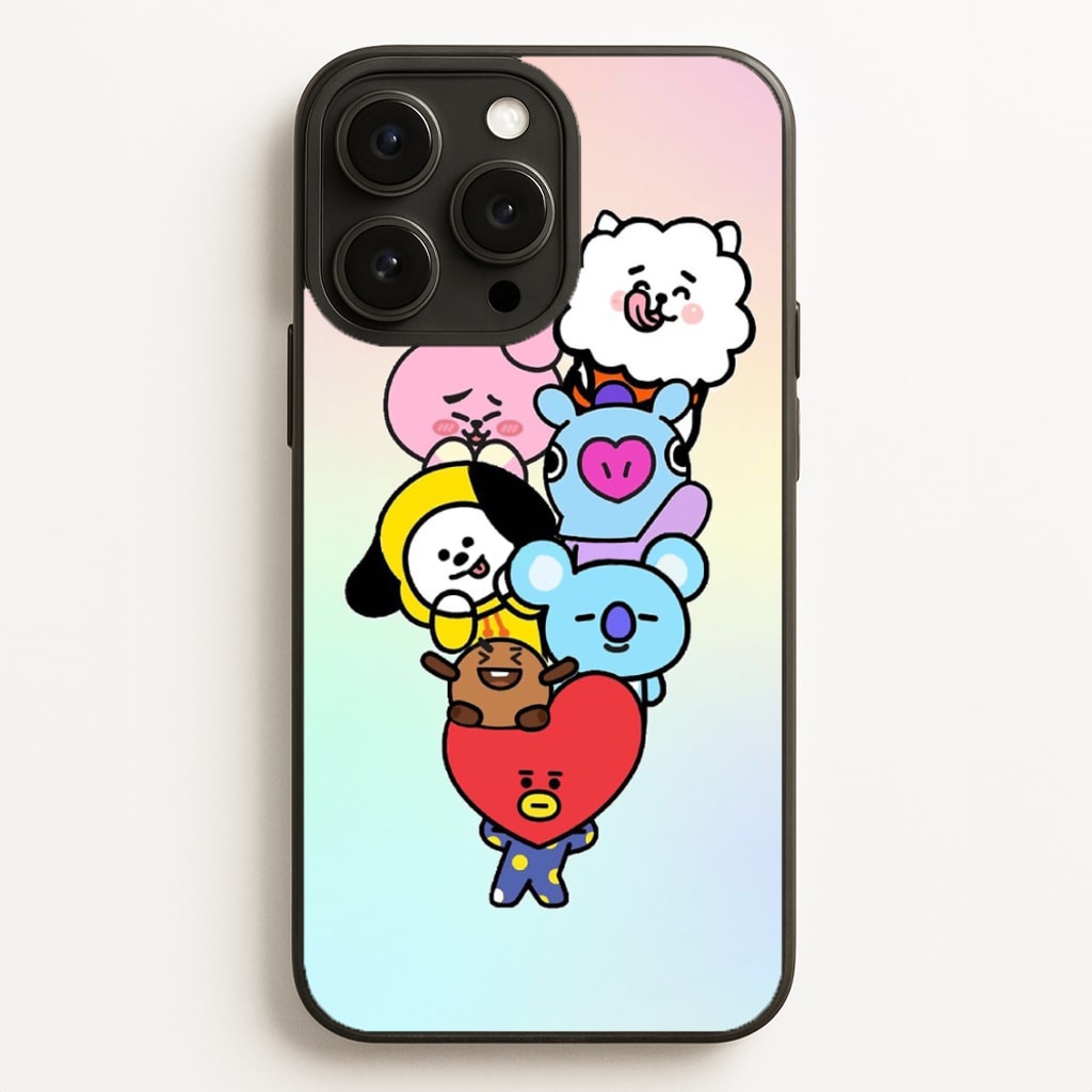 Pastel BT21 - K Pop - Phone Case for iPhone 16 Pro Max