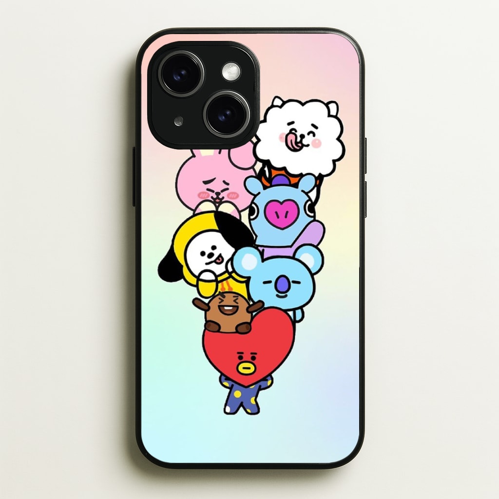 Pastel BT21 - K Pop - Phone Case for iPhone 15
