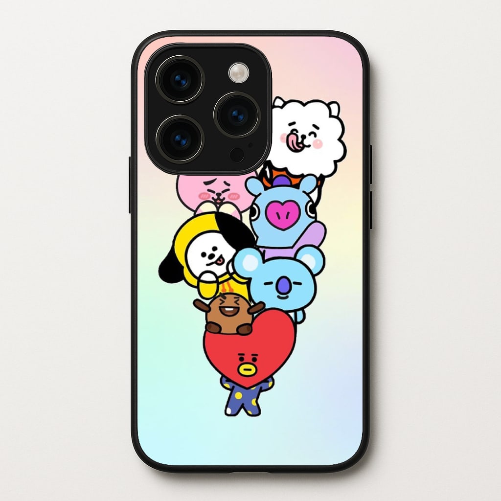 Pastel BT21 - K Pop - Phone Case for iPhone 14 Pro