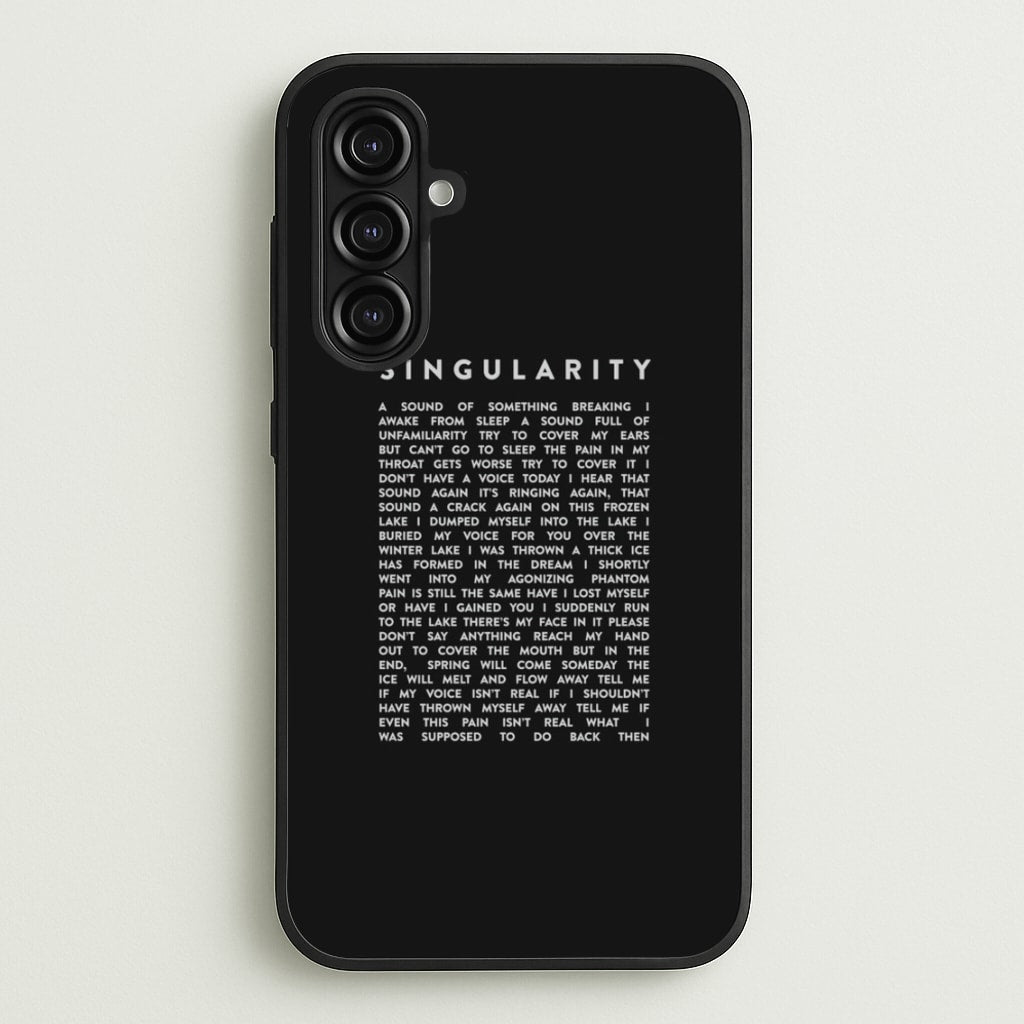 Singularity Lyrics - K Pop - Phone Case for Galaxy A16
