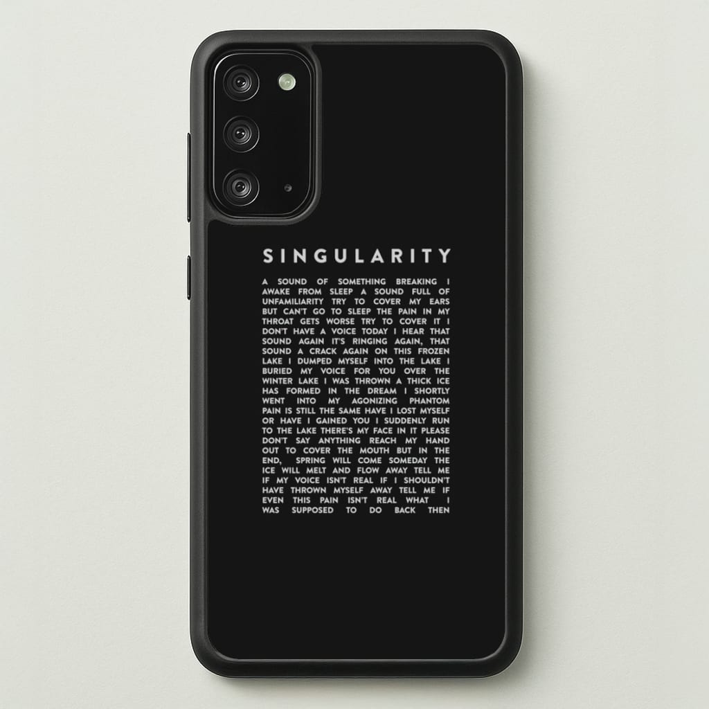 Singularity Lyrics - K Pop - Phone Case for Galaxy Note 20