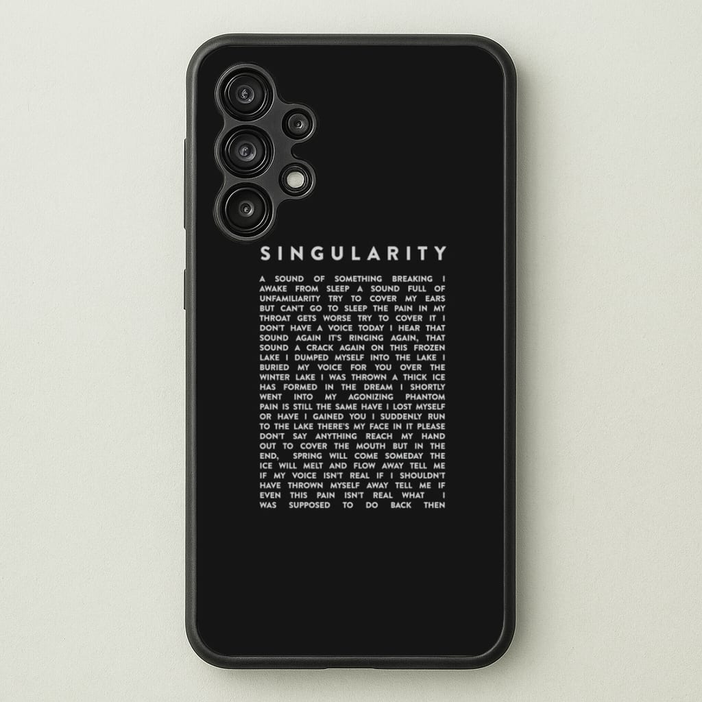 Singularity Lyrics - K Pop - Phone Case for Galaxy A13