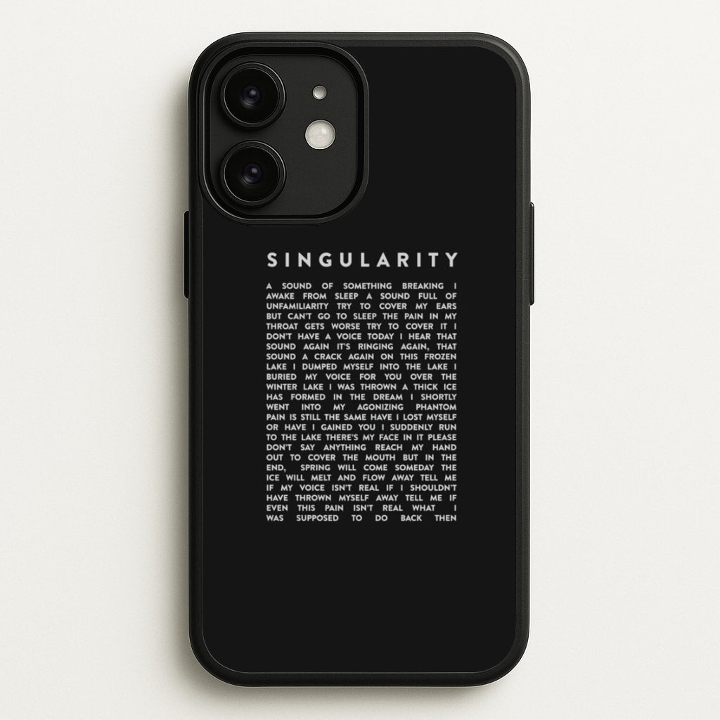 Singularity Lyrics - K Pop - Phone Case for iPhone 11