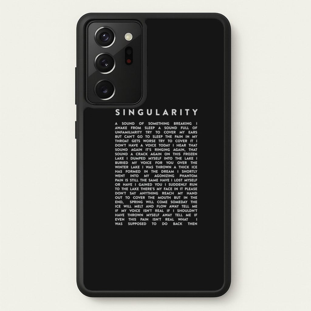 Singularity Lyrics - K Pop - Phone Case for Galaxy Note 20 Ultra