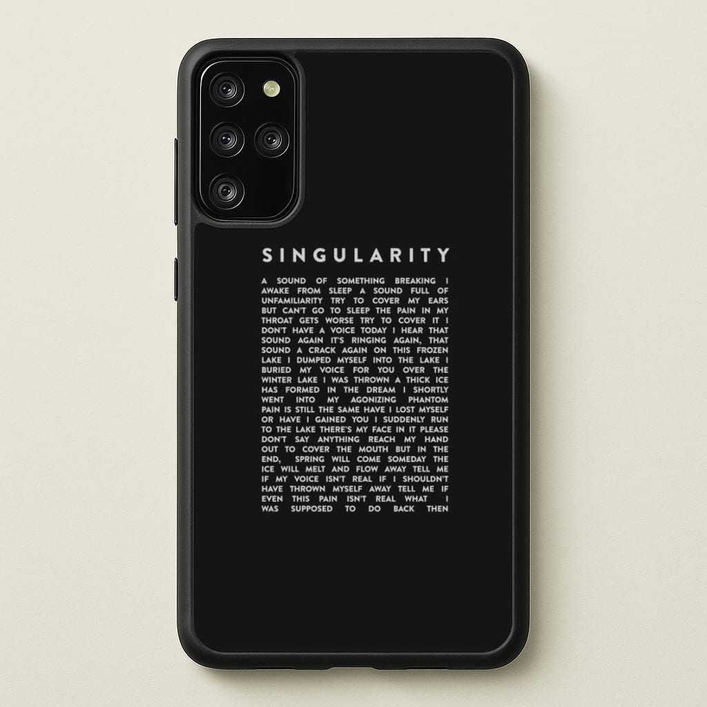 Singularity Lyrics - K Pop - Phone Case for Galaxy S20 Plus
