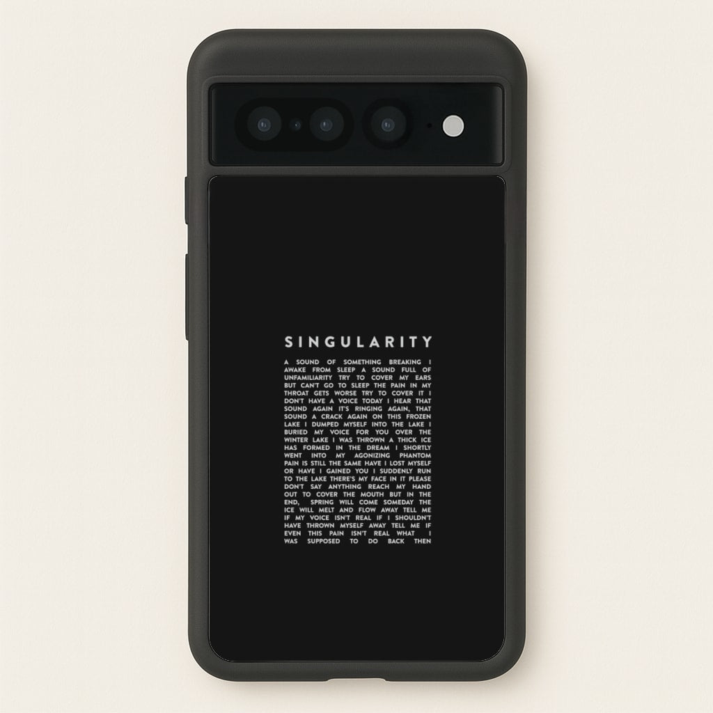 Singularity Lyrics - K Pop - Phone Case for Google Pixel 7 Pro