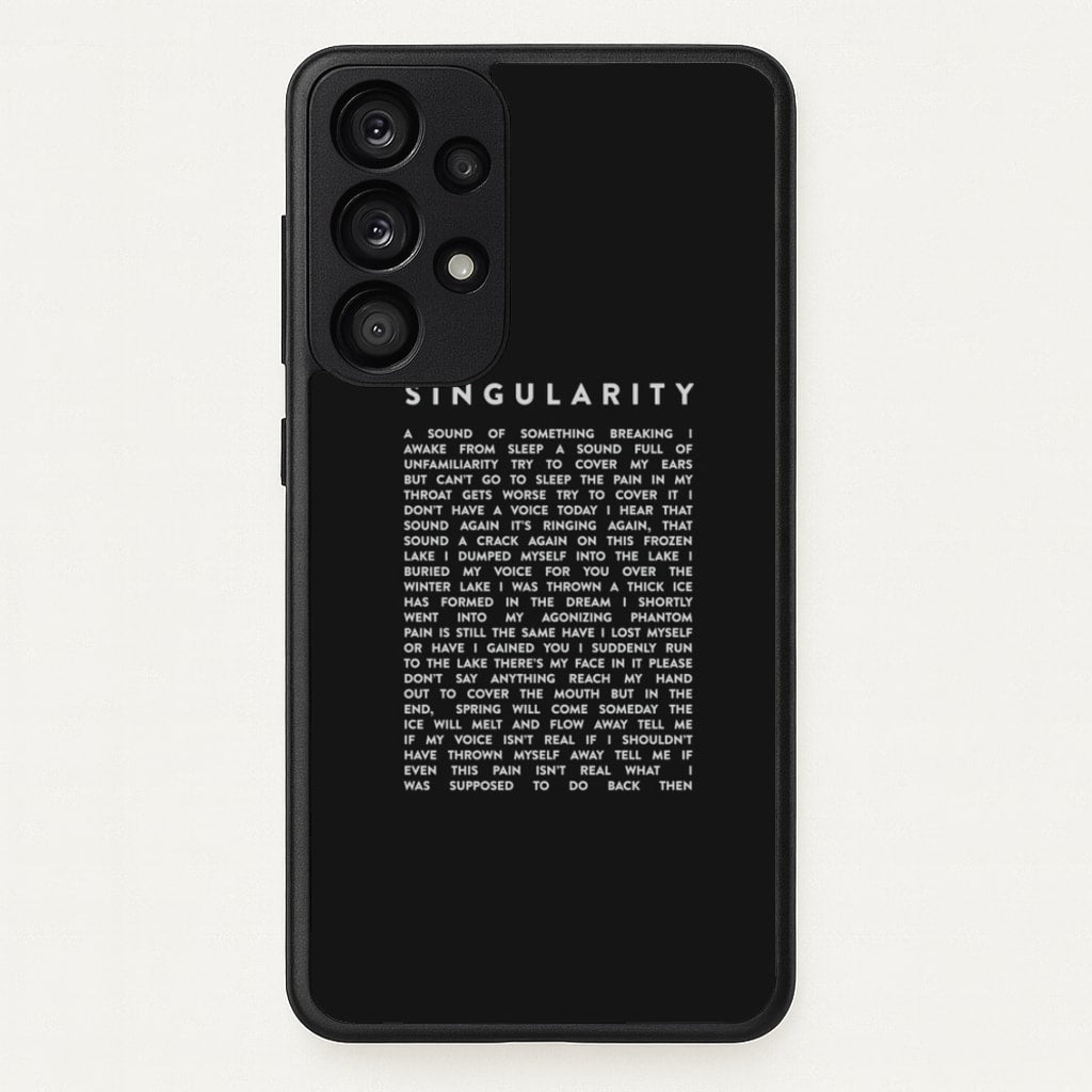 Singularity Lyrics - K Pop - Phone Case for Galaxy A53