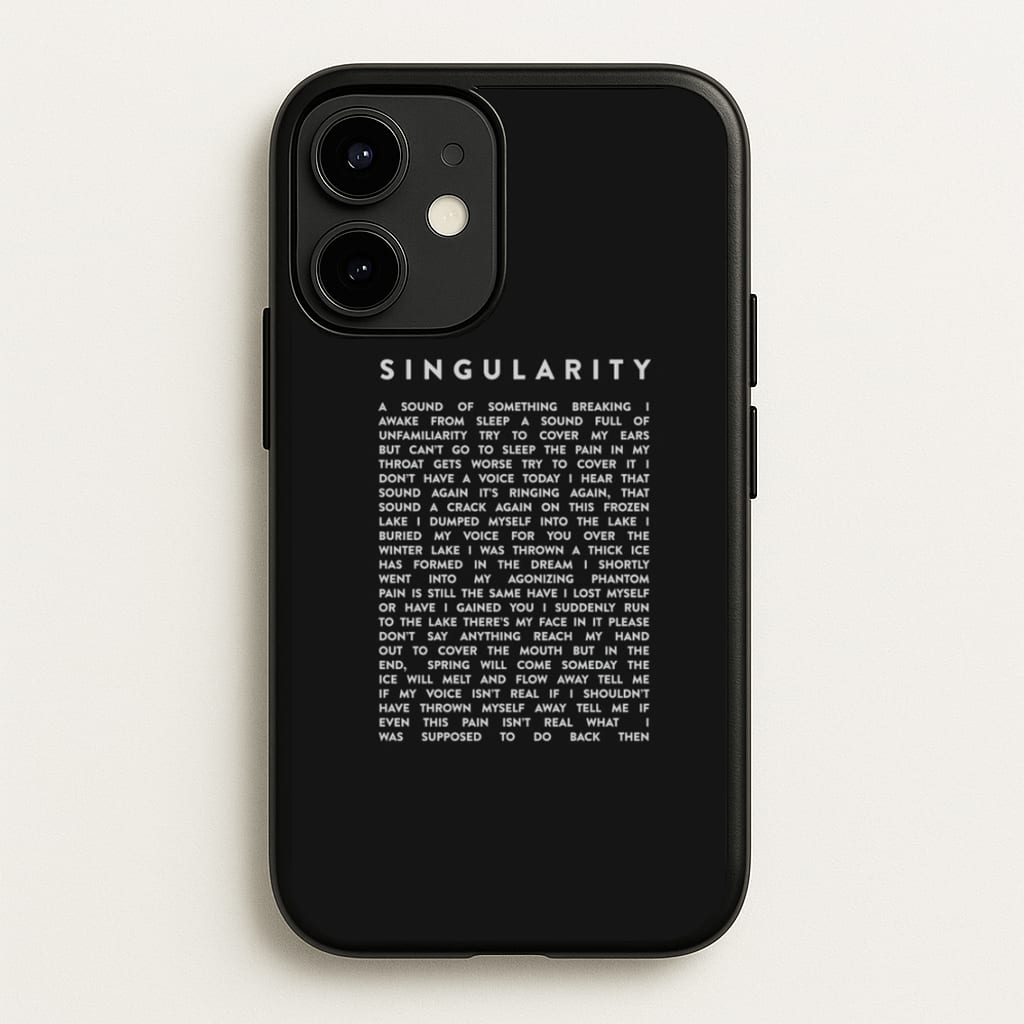 Singularity Lyrics - K Pop - Phone Case for iPhone 12 / 12 Pro