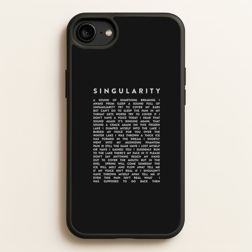 Singularity Lyrics - K Pop - Phone Case for iPhone 6 / 7 / 8 / SE
