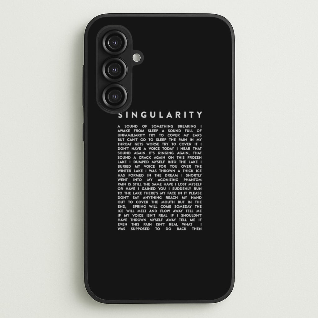 Singularity Lyrics - K Pop - Phone Case for Galaxy S23FE