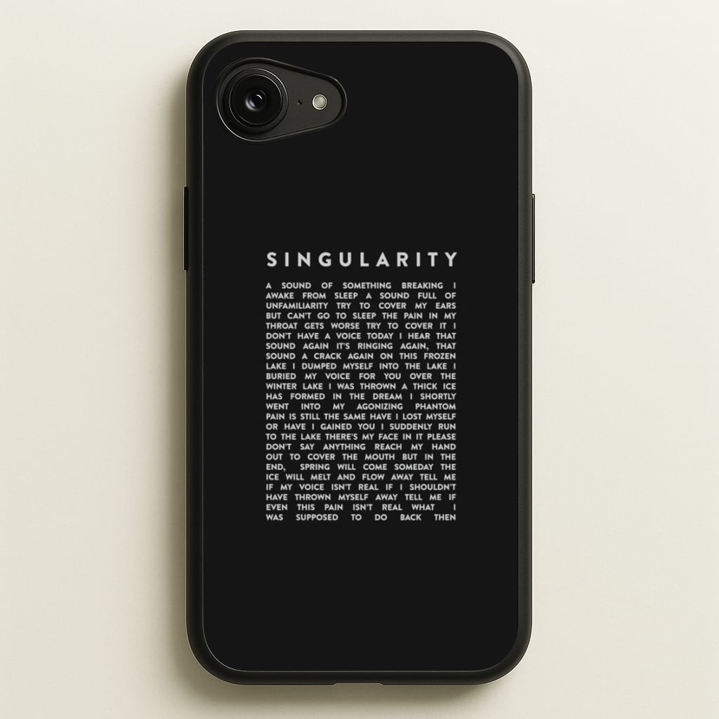 Singularity Lyrics - K Pop - Phone Case for iPhone 16e