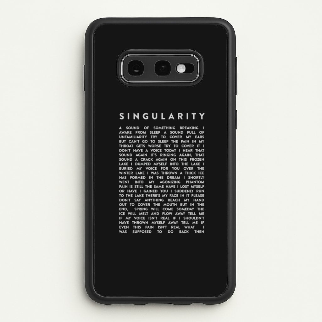 Singularity Lyrics - K Pop - Phone Case for Galaxy S10e