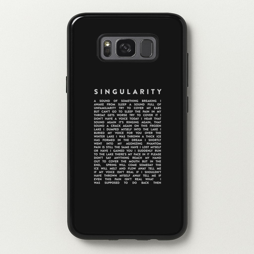 Singularity Lyrics - K Pop - Phone Case for Galaxy S8