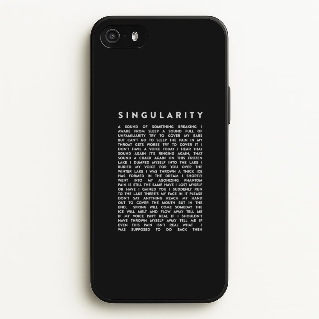 Singularity Lyrics - K Pop - Phone Case for iPhone 5 / 5s / SE 2016