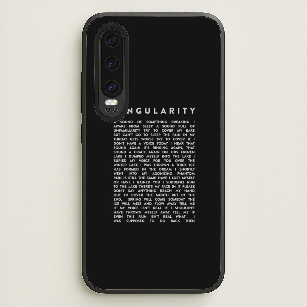 Singularity Lyrics - K Pop - Phone Case for Huawei P30