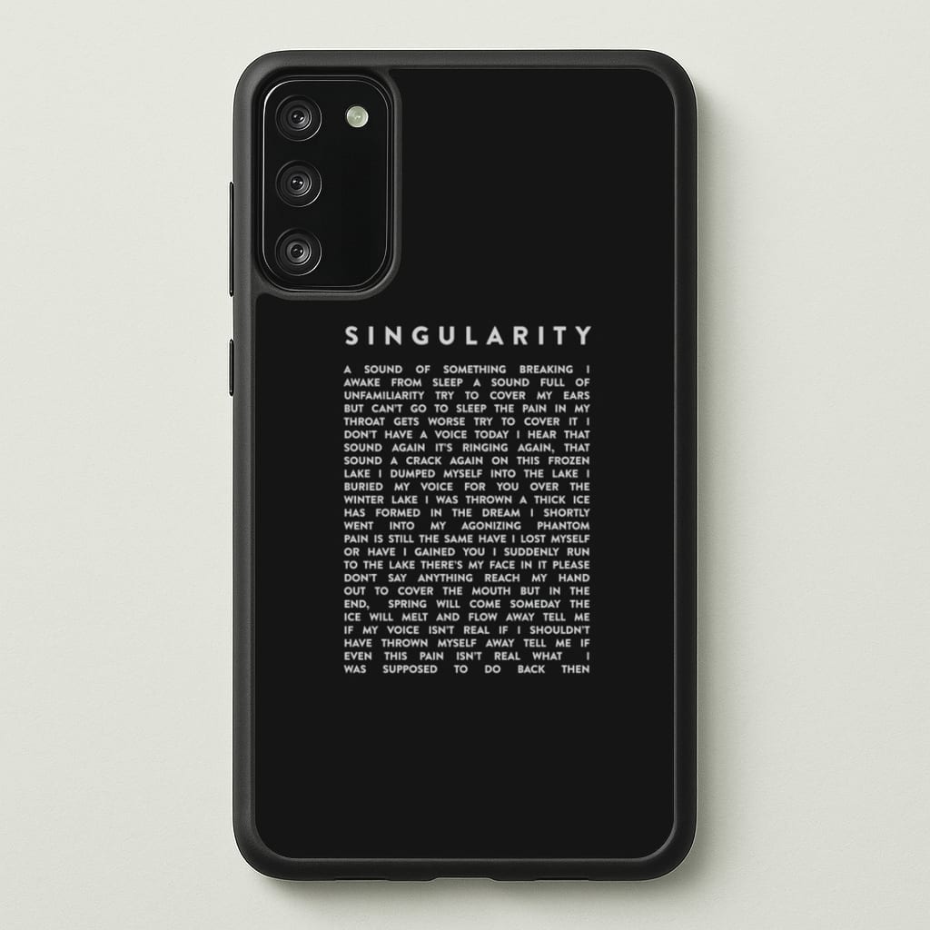 Singularity Lyrics - K Pop - Phone Case for Galaxy S20