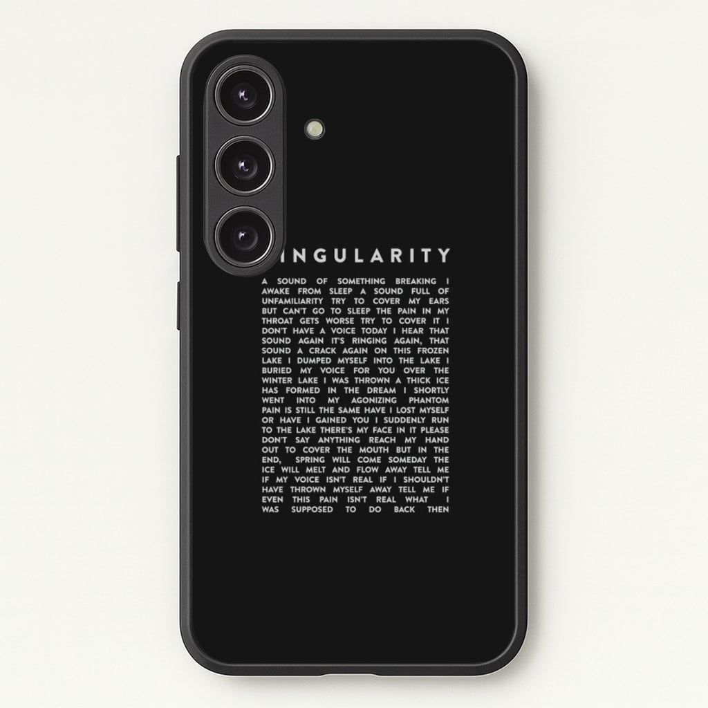 Singularity Lyrics - K Pop - Phone Case for Galaxy S24FE