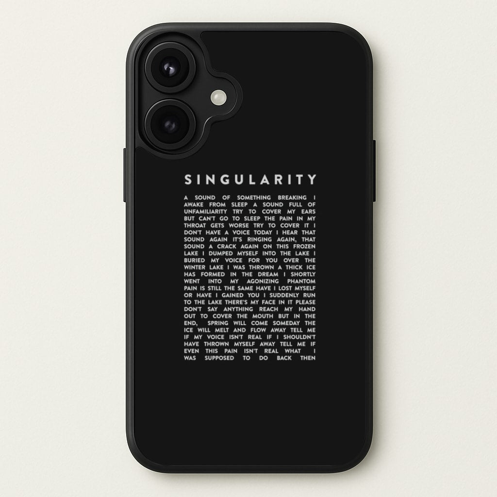 Singularity Lyrics - K Pop Phone Case for iPhone 17