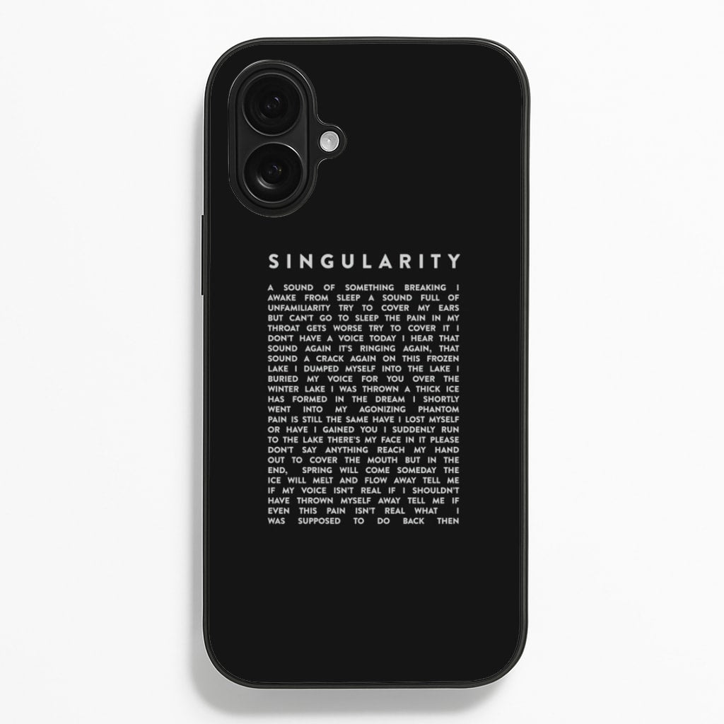 Singularity Lyrics - K Pop Phone Case