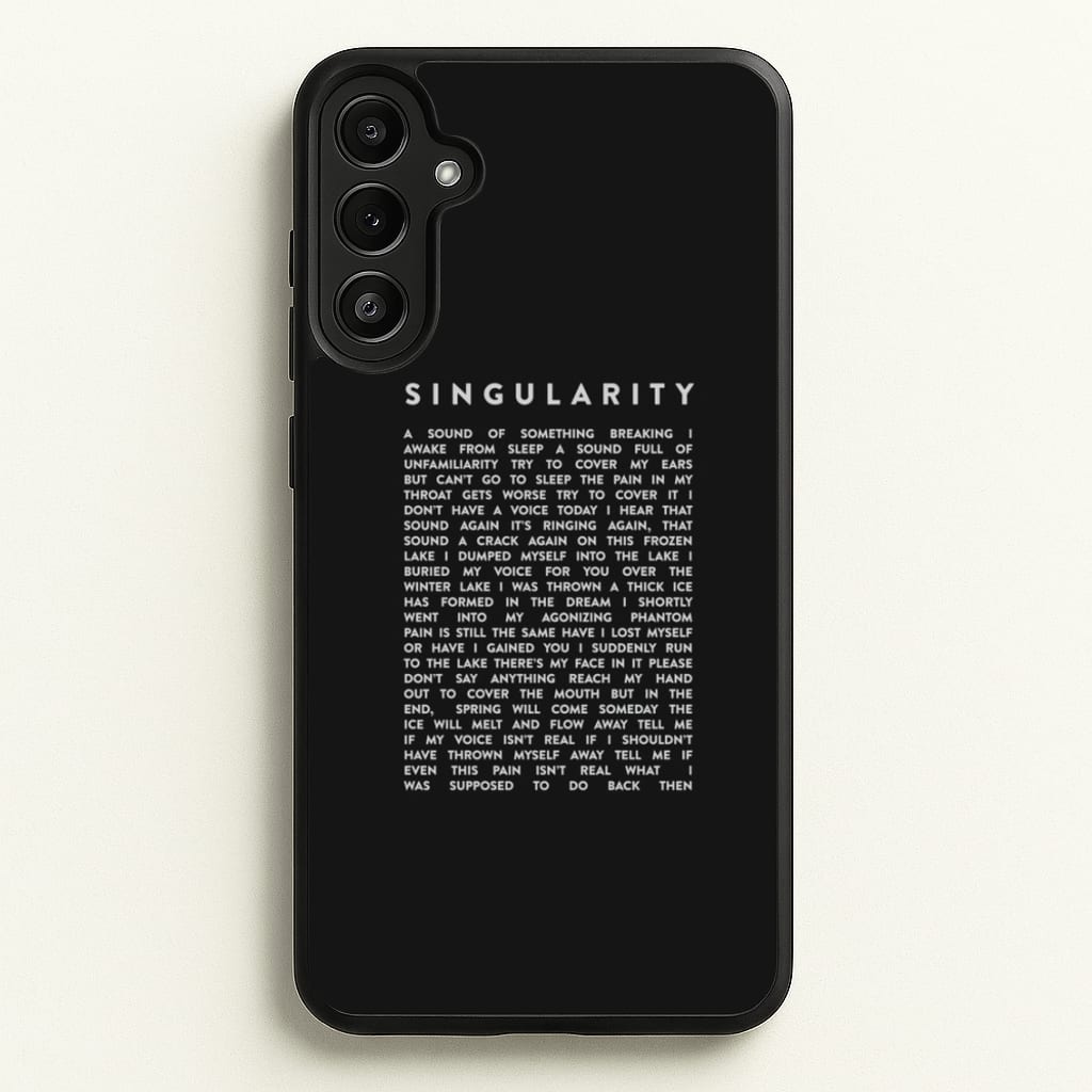 Singularity Lyrics - K Pop - Phone Case for Galaxy A34
