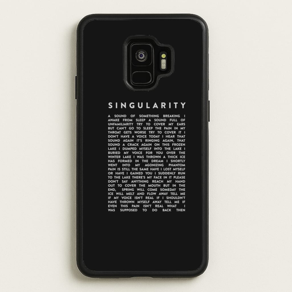 Singularity Lyrics - K Pop - Phone Case for Galaxy S9