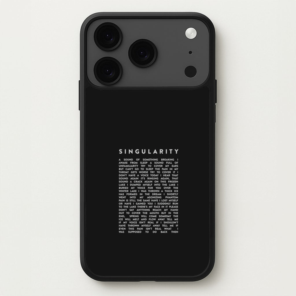 Singularity Lyrics - K Pop Phone Case for iPhone 17 Pro Max