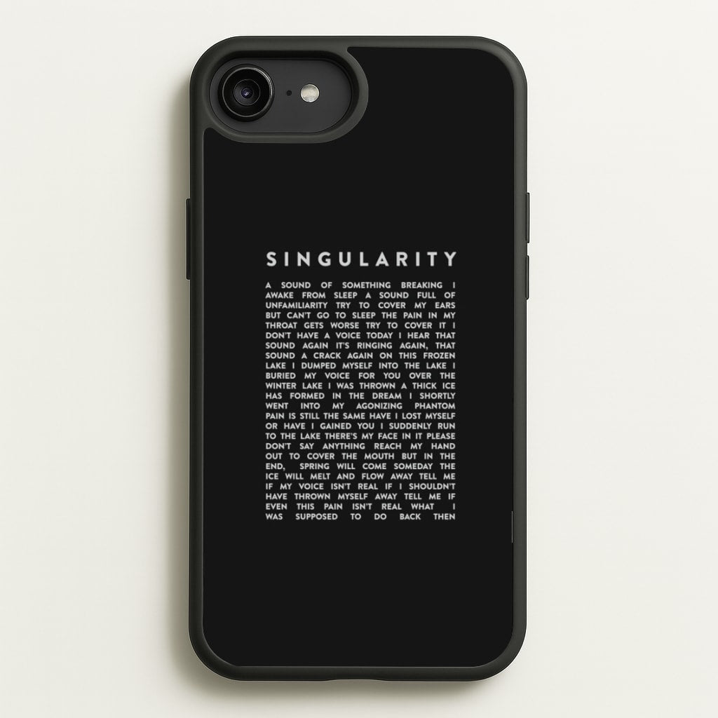 Singularity Lyrics - K Pop - Phone Case for iPhone 6 Plus / 7 Plus / 8 Plus