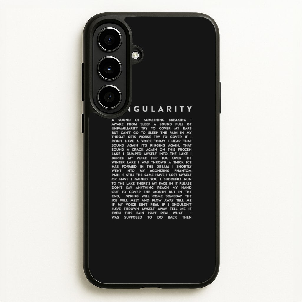 Singularity Lyrics - K Pop - Phone Case for Galaxy A56