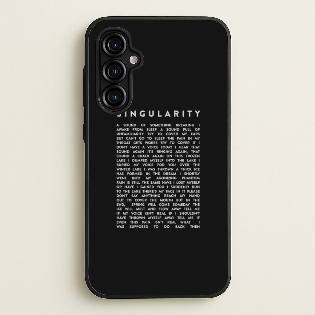 Singularity Lyrics - K Pop - Phone Case for Galaxy A54
