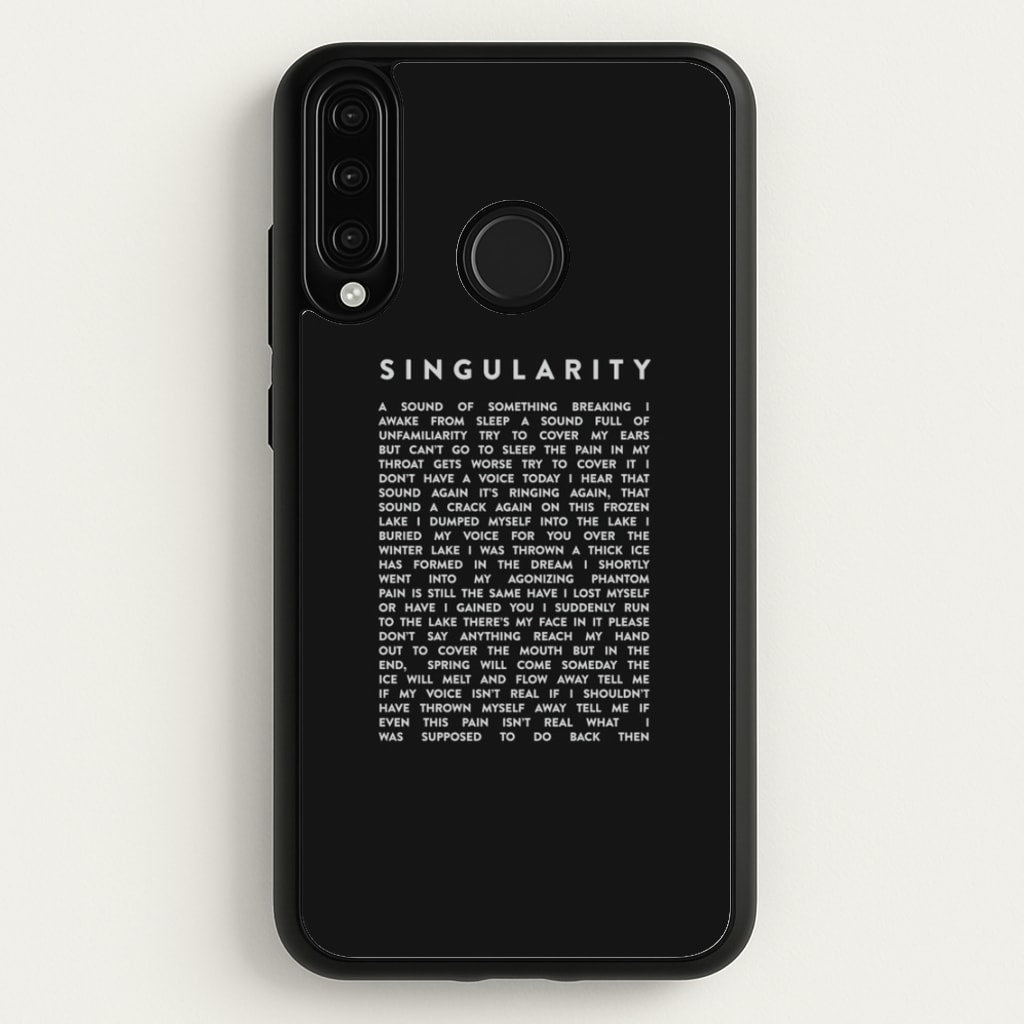 Singularity Lyrics - K Pop - Phone Case for Huawei P30 Lite