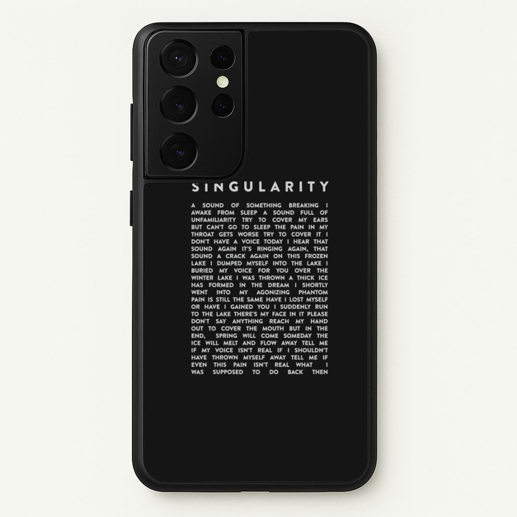 Singularity Lyrics - K Pop - Phone Case for Galaxy S21 Ultra