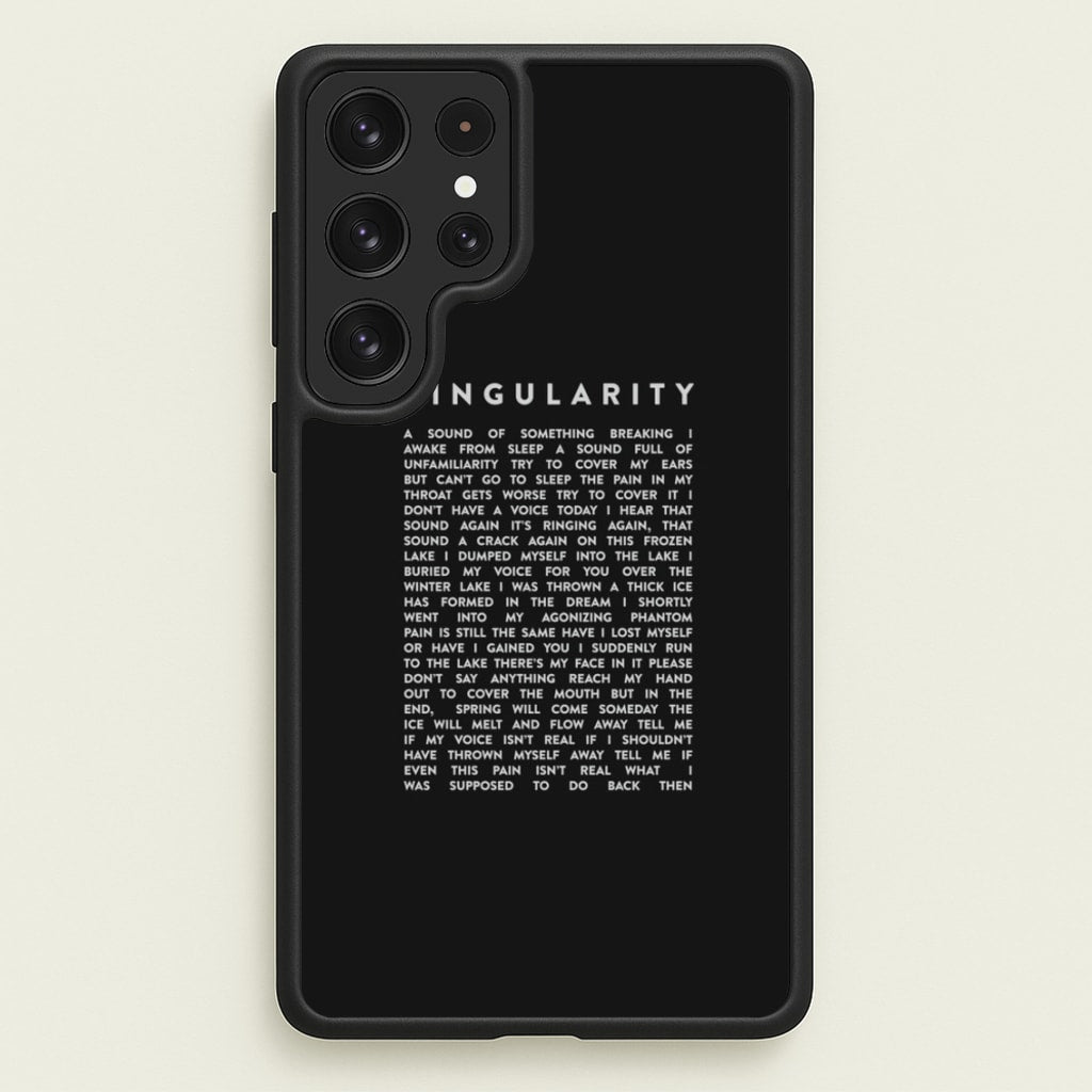 Singularity Lyrics - K Pop - Phone Case for Galaxy S22 Ultra
