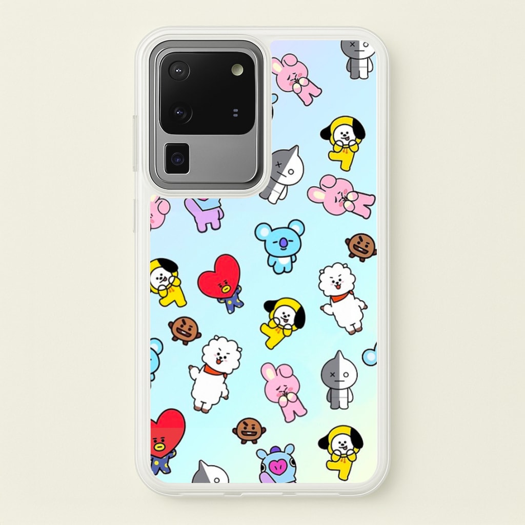 BT21 Collage - K Pop - Phone Case for Galaxy S20 Ultra