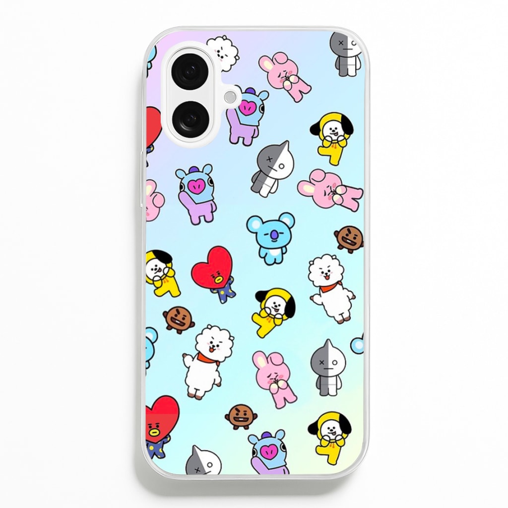 BT21 Collage - K Pop - Phone Case for iPhone 16 Plus